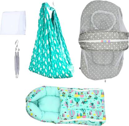 chadu Baby Sleeping Hanging Saree Jhula and Mosquito Net – Safe and Comfortable Bed Sleeping Bag