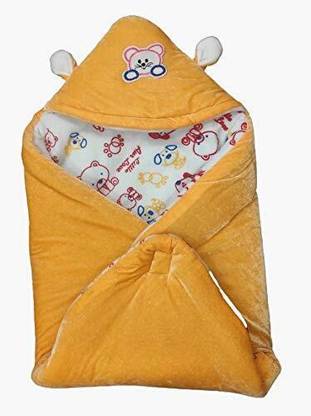 OLENE New Born baby Soft Hooded Blanket Sleeping Bag with print For Infants Sleeping Bag
