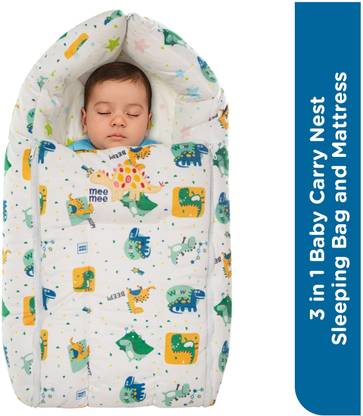 MeeMee 3 in 1 Baby Carry Nest Sleeping Bag & Mattress Sleeping Bag