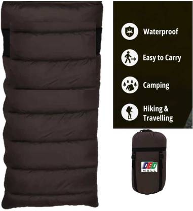 DBD MALL 4 XL 100% AIR PROOF ULTRA LIGHT NYLON FEBRIC, CRAZY SOFT FUR 200cm X 82cm Sleeping Bag