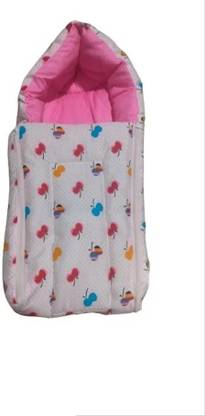 Mastiphotons Newborn Baby's 3 in 1 Cotton Sleeping Bag Cum Baby Bed/Carry Bag/Baby Wrapper Sleeping Bag