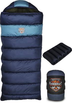 RHINOKraft Ultra Light 0 Degree Envelope Reliance Cotton Fibre Navy Blue Sleeping Bag