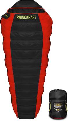 RHINOKraft Bigoty Red Camping, Travelling, Light Weight Sleeping Bag