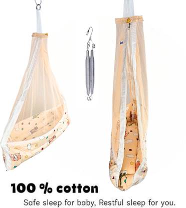chadu Hanging Swing Cradle with Mosquito Net (0 to 18 Months) Premium quality Sleeping Bag