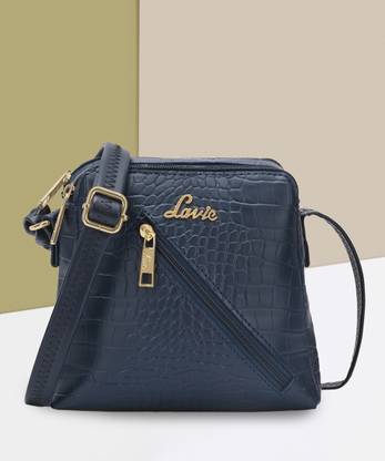 LAVIE Blue Sling Bag Croc Tracy 2C Sling Bag