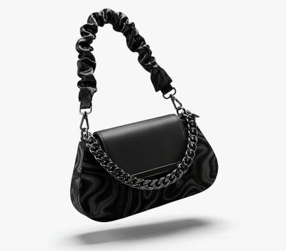 BROKKE Black, Silver Tote CHUNNAT