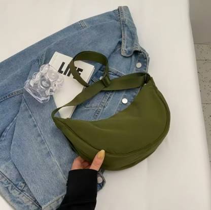 HaveGlam Green Sling Bag Trendy Canvas sling bag