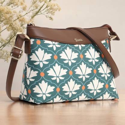 Exotic Clear, Green Sling Bag Glen Plaid Sling Bag