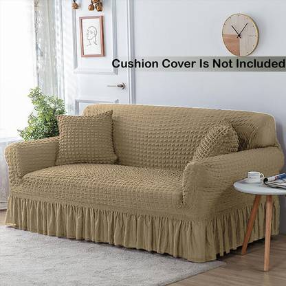 lukzer Polyester 1 Seater Sofa Checkered Cover