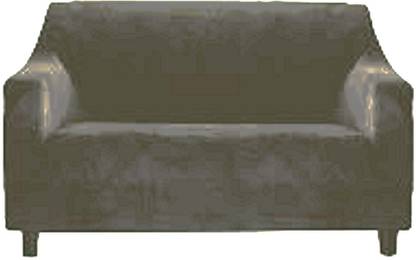 TURIYA Velvet, Polyester Plain 3 Seater Sofa Cover