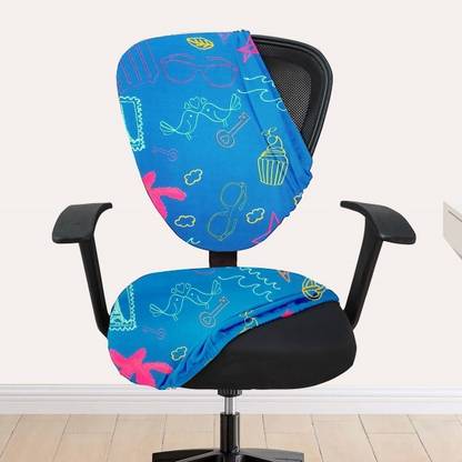 HOTKEI Polycotton Abstract 1 Seater Chair Cover