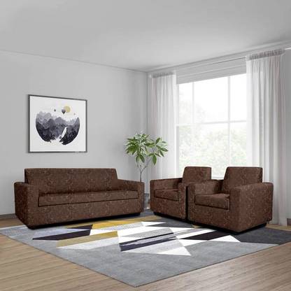 Cortina Polyester 3+1+1 Seater Sofa Abstract Cover