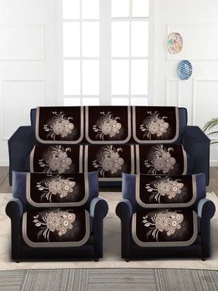 Flipkart SmartBuy Jacquard 3+2 Seater Sofa Floral Cover