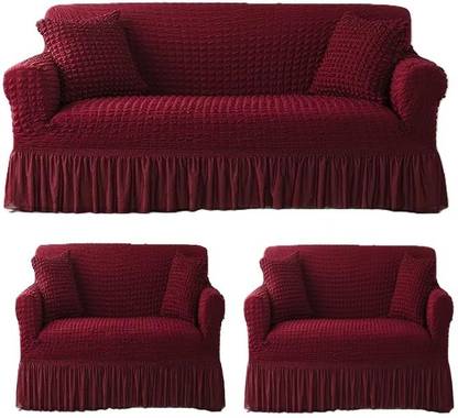 DEEJAY Polycotton Plain 3+1+1 Seater Sofa Cover