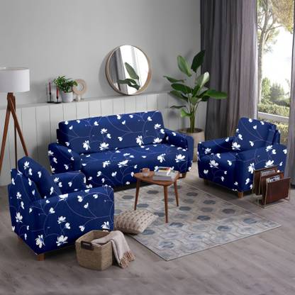 Flipkart SmartBuy Polyester Abstract 3+1+1 Seater Sofa Cover