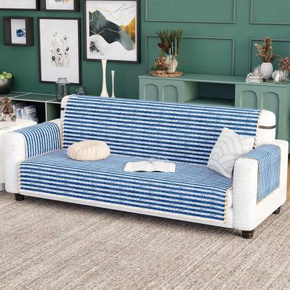 lukzer Polyester Geometric 3 Seater Sofa Cover