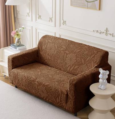 HOUSE OF QUIRK Jacquard Floral 2 Seater Sofa Cover