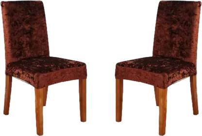 QUIRKYHUB Velvet Plain 1 Seater Chair Cover