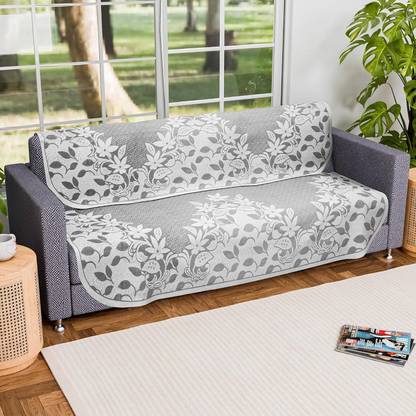 KUBER INDUSTRIES Cotton Floral 3 Seater Sofa Cover