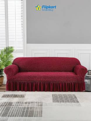Flipkart SmartBuy Polyester Plain 3 Seater Sofa Cover