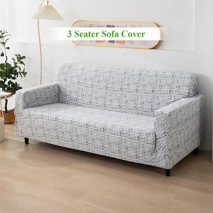 HOKiPO Polyester 3 Seater Sofa Abstract Cover