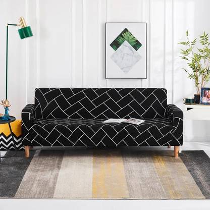 HOTKEI Polycotton Plain 3 Seater Sofa Cover