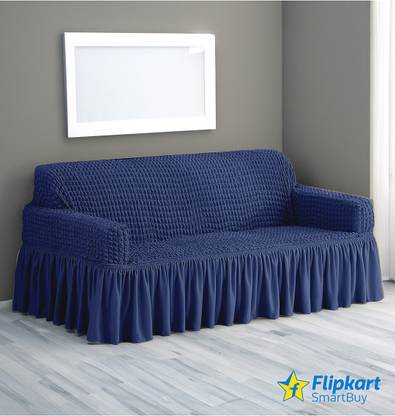 Flipkart SmartBuy Polyester Plain 3 Seater Sofa Cover