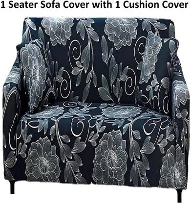 lukzer Polyester Floral 1 Seater Sofa Cover