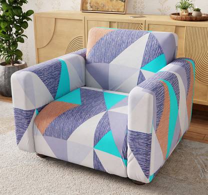 lukzer Polyester 1 Seater Sofa Floral Cover