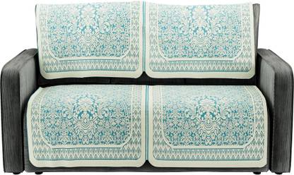 KUBER INDUSTRIES Cotton Floral 2 Seater Sofa Cover