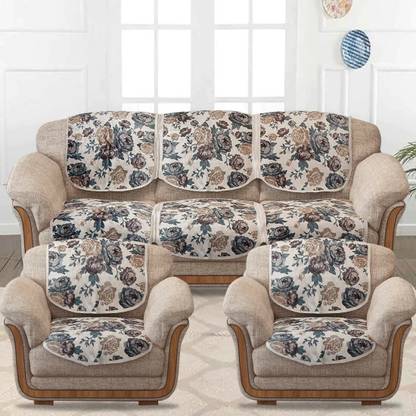 WQEWE Satin 2 Seater Sofa Striped Cover