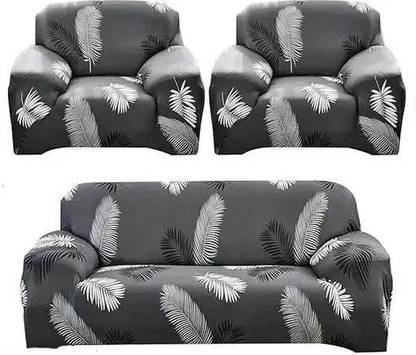 LA MANTTA Polyester 3+1+1 Seater Sofa Floral Cover