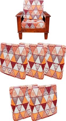ohello Polycotton Geometric 3+1+1 Seater Sofa Cover