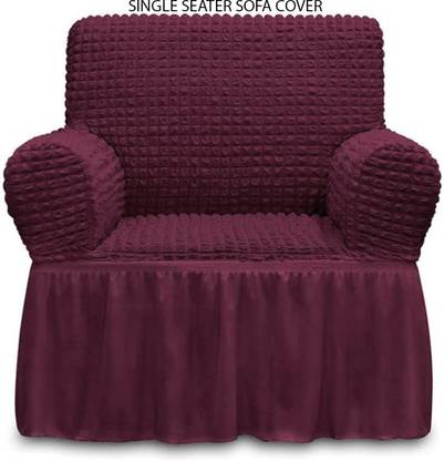 Magic Cover Polyester Embroidered 1 Seater Sofa Cover