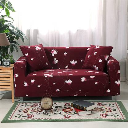 lukzer Polyester Floral 4 Seater Sofa Cover