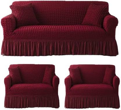 TONY STARK Polycotton Striped 3+1+1 Seater Sofa Cover