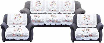 pk craft Polycotton 3+1+1 Seater Sofa Embroidered Cover