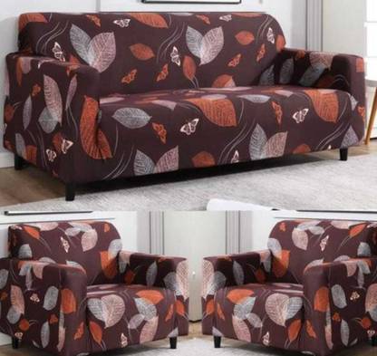 Flipkart SmartBuy Polyester Floral 3+1+1 Seater Sofa Cover