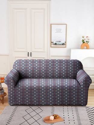 Sitting Style Polyester Floral 3 Seater Sofa Cover