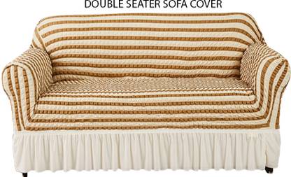 Magic Cover Polyester 1 Seater Sofa Checkered Cover