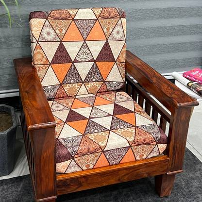 ohello Polycotton Geometric 1 Seater Chair Cover