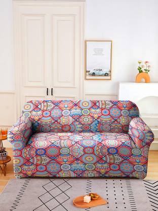 Cortina Polyester 2 Seater Sofa Abstract Cover