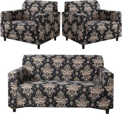 VARIKSH HOMES Polycotton Floral 3+1+1 Seater Sofa Cover