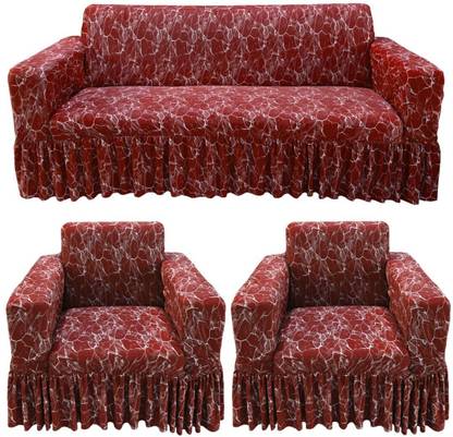 Gifts Island Polyester 3+1+1 Seater Sofa Abstract Cover