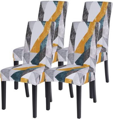 lukzer Polyester Geometric 1 Seater Chair Cover