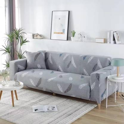TONY STARK Polyester Floral 4 Seater Sofa Cover
