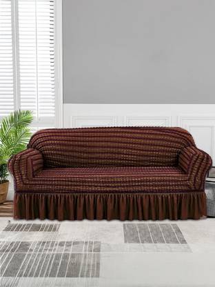 Cortina Polyester Striped 3 Seater Sofa Cover