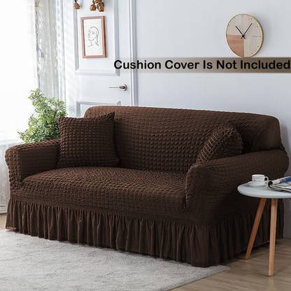 lukzer Polyester 1 Seater Sofa Checkered Cover