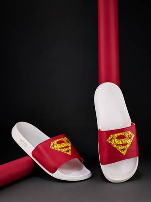 CAMPUS Men SL-440 Men's Slippers | Trendy Superman-Themed Design | Cushioned Slip-On Slippers