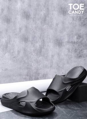 TOE CANDY Men Black Men Slip-on Slider Slides